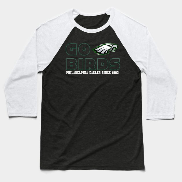 go birds Baseball T-Shirt by sungchengjie_art